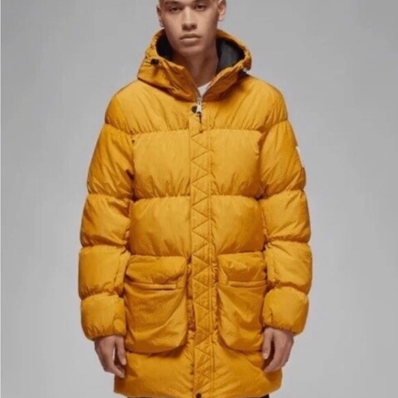 Nike Mens Jordan Essential Statement Parka Size XS Chutney Black DQ7346-712 $300 - Picture 1 of 4